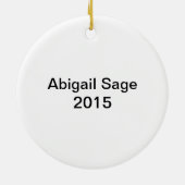 Gepersonaliseerd Zee Isle City New Jersey Beach SI Keramisch Ornament (Achterkant)