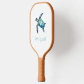 Gepersonaliseerd Zee schildpad monogram Pickleball Paddle (Links)