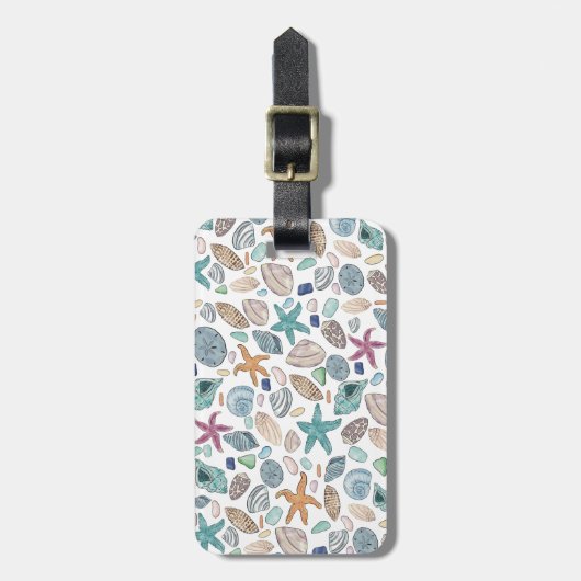 Gepersonaliseerd Zee Side Bagagelabel (Voorkant verticaal)