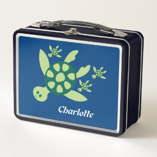 Gepersonaliseerd Zee Turtle Family Kind Lunch Box