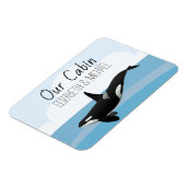 Gepersonaliseerd Zee voor kruisdeuren Orca Killer  Magneet (Linkerzijde)