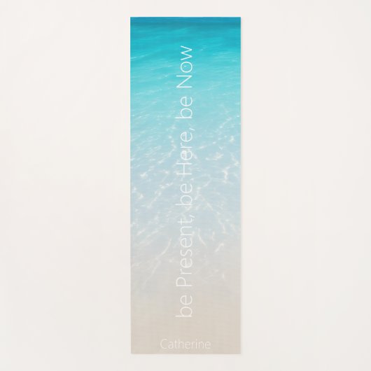 Gepersonaliseerd Zee Zand Water Yogamat (Voorkant)