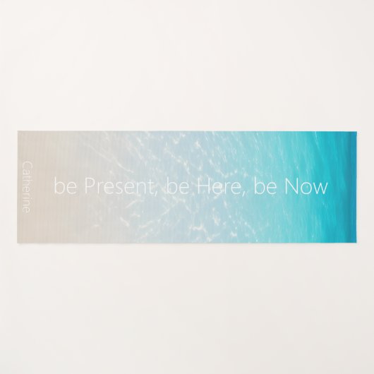 Gepersonaliseerd Zee Zand Water Yogamat (Voorkant (horizontaal))