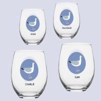 Gepersonaliseerd zeemeeuw glas