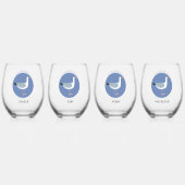 Gepersonaliseerd zeemeeuw glas (Voorkant)