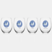 Gepersonaliseerd zeemeeuw glas (Achterkant)