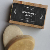 Gepersonaliseerd zeeplabel zwart krijtbord Sticker