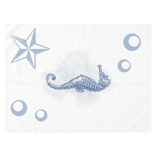 Gepersonaliseerd zeewier zeebaars tafelkleed (Voorkant (Horizontaal))