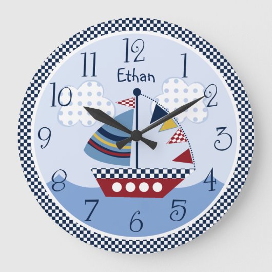 Gepersonaliseerd "Zeil weg/de Zeevaart/Klok van Grote Klok (Voorkant)