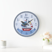 Gepersonaliseerd "Zeil weg/de Zeevaart/Klok van Grote Klok (Huis)