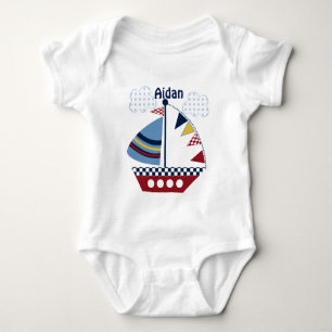 Gepersonaliseerd "Zeil weg/het Zeevaart/Shirt van Romper