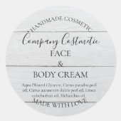 Gepersonaliseerd zelfgemaakt cosmetisch label (Voorkant)