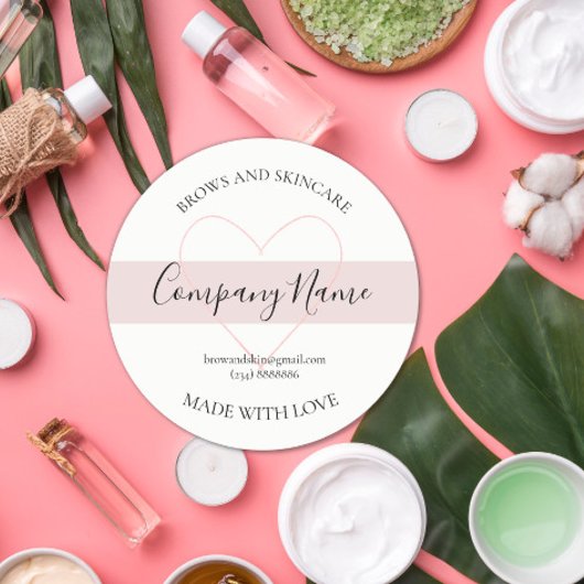 Gepersonaliseerd zelfgemaakt cosmetisch label