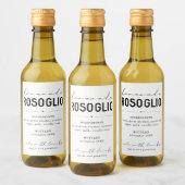 Gepersonaliseerd zelfgemaakt Rosoglio-flesetiket Wijn Etiket (Flessen)