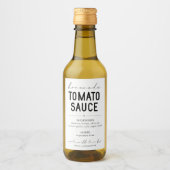 Gepersonaliseerd Zelfgemaakt Tomatensaus Label Wijn Etiket (Voorkant)
