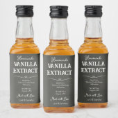 Gepersonaliseerd zelfgemaakt vanille-extract likeurfles etiket (Flessen)