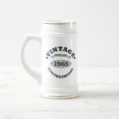 Gepersonaliseerd zestig vintage 60ste verjaardagsf bierpul (Links)