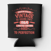 Gepersonaliseerd zestig vintage 60ste verjaardagsf blikjeskoeler (Voorkant)