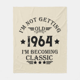 Gepersonaliseerd zestig vintage 60ste verjaardagsf fleece deken