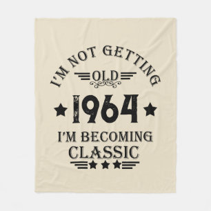 Gepersonaliseerd zestig vintage 60ste verjaardagsf fleece deken