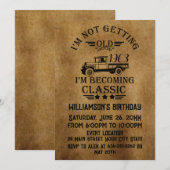 Gepersonaliseerd zestig vintage 60ste verjaardagsf kaart (Voorkant / Achterkant)