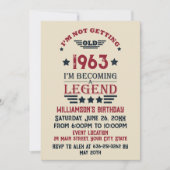 Gepersonaliseerd zestig vintage 60ste verjaardagsf kaart (Voorkant)