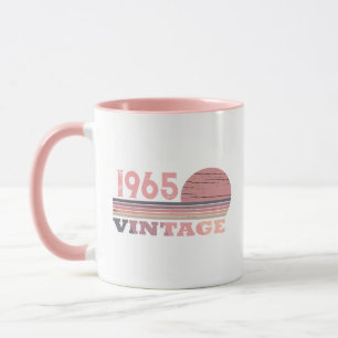 Gepersonaliseerd zestig vintage 60ste verjaardagsf mok