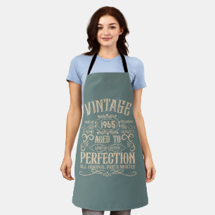 Gepersonaliseerd zestig vintage 60ste verjaardagsf schort