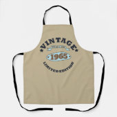 Gepersonaliseerd zestig vintage 60ste verjaardagsf schort (Voorkant)