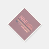 Gepersonaliseerd zestig vintage 60ste verjaardagsf servet (Hoek)