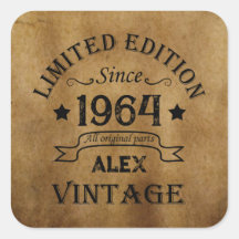 Gepersonaliseerd zestig vintage 60ste verjaardagsf