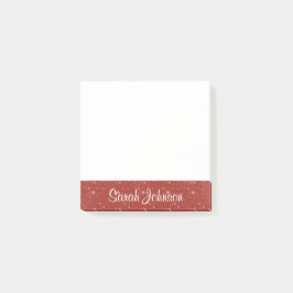 Gepersonaliseerd zijtabblad met naam post-it® notes