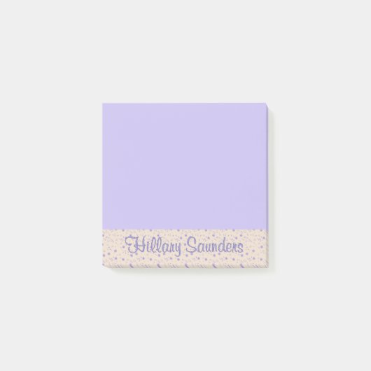 Gepersonaliseerd zijtabblad met naam post-it® notes (Voorkant)