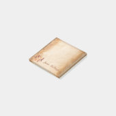 Gepersonaliseerd zijtabblad met naam post-it® notes (Schuin)