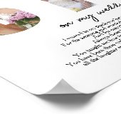 Gepersonaliseerd zis op mijn bruiloft Zuster van d Poster (Hoek)