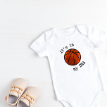 Gepersonaliseerd zit het in mijn DNA basketbal Romper<br><div class="desc">Baby Outfit van totkorner. Perfect cadeau voor Sports Theme Baby shower of een Basketbal thema cadeau-ideeën.</div>