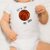 Gepersonaliseerd zit het in mijn DNA basketbal Romper