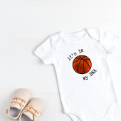 Gepersonaliseerd zit het in mijn DNA basketbal Romper