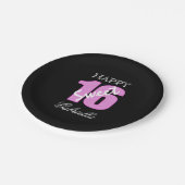 Gepersonaliseerd zoet 16 Birthday Paper Borden Papieren Bordje (Gekanteld)