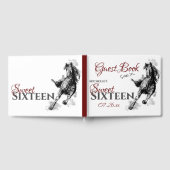 Gepersonaliseerd zoet Sixteen galoping Horse Gastenboek (Volledig)