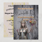 Gepersonaliseerd Zombie Bachelorette Party Kaart F (Voorkant / Achterkant)