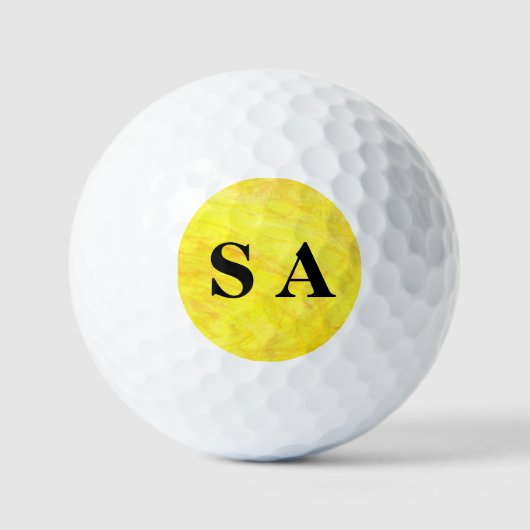 Gepersonaliseerd zongeel golfballen (Voorkant)