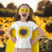 Gepersonaliseerd Zonnebloem Peuter T-shirt
