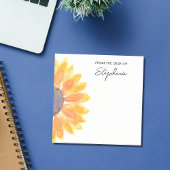 Gepersonaliseerd zonnebloem van het bureau van post-it® notes