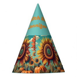 Gepersonaliseerd Zonnebloem Verjaardag Pet, Verjaa Feesthoedjes