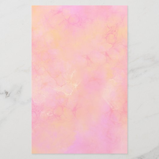 Gepersonaliseerd zonnebloemen Florence roze Waterv Briefpapier (Achterkant)