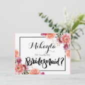 Gepersonaliseerd, zult u mijn bruidsmeisje Kaarten (Staand voorkant)