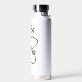 Gepersonaliseerd zurenmonogram Gift Water Fles (Links)