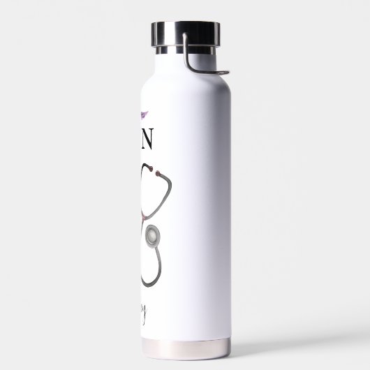 Gepersonaliseerd zurenmonogram Gift Water Fles (Links)