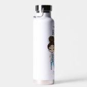 Gepersonaliseerd zurenmonogram Gift Water Fles (Rechts)